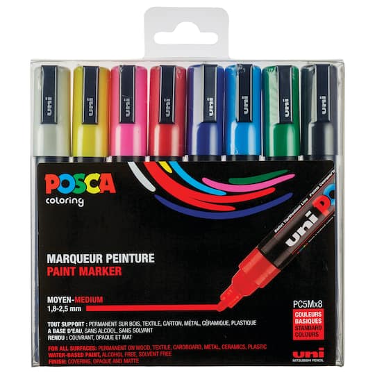 Uni Posca PC-5M Medium Tip Paint Marker Set